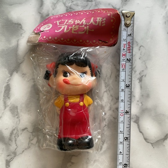 Vintage Peko-chan sofubi squeaker figure. ASIS - Picture 4 of 5